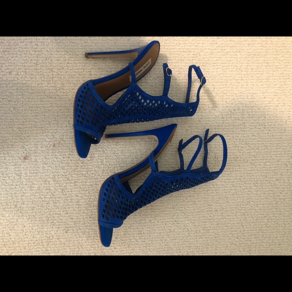 Steve Madden cobalt blue netted heels (8) - Picture 5 of 5